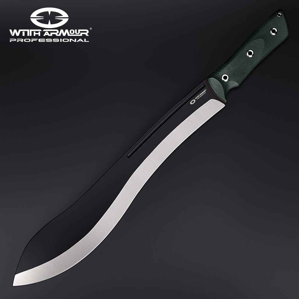 BelugaX-GN | Tactical Machete | 1095 High Carbon Steel Blade with