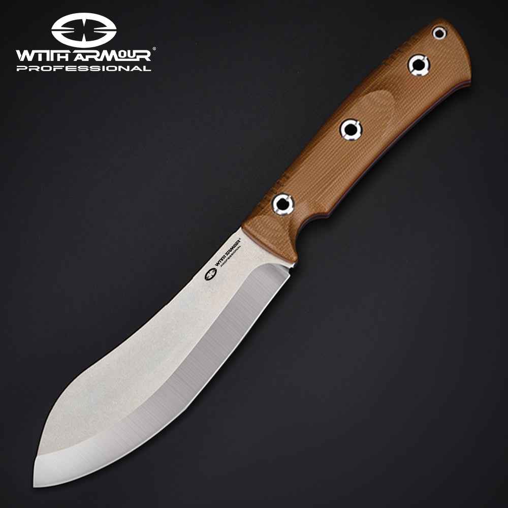 BigMuk-TN Fixed Blade Knife | 1095 High Carbon Steel | WithArmour
