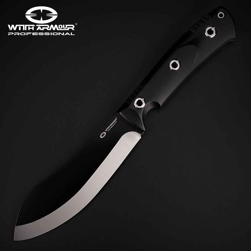 BigMuk-BK Fixed Blade Knife - 1095 High Carbon Steel - WithArmour
