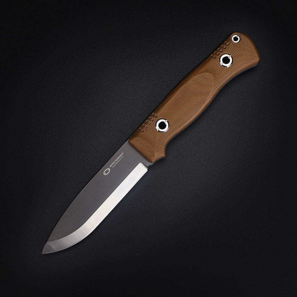 Woodlands-BR | HEAVY DUTY TACTICAL FIXED BLADE KNIFE | VG10 | Scandi Grinding