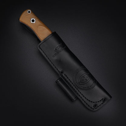 Woodlands-BR | HEAVY DUTY TACTICAL FIXED BLADE KNIFE | VG10 | Scandi Grinding