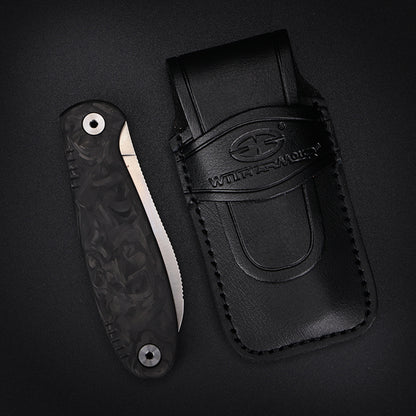 FoldMuk²F-CFBK | HQ EDC SLIP-JOINT FOLDING NECK KNIFE | VG10