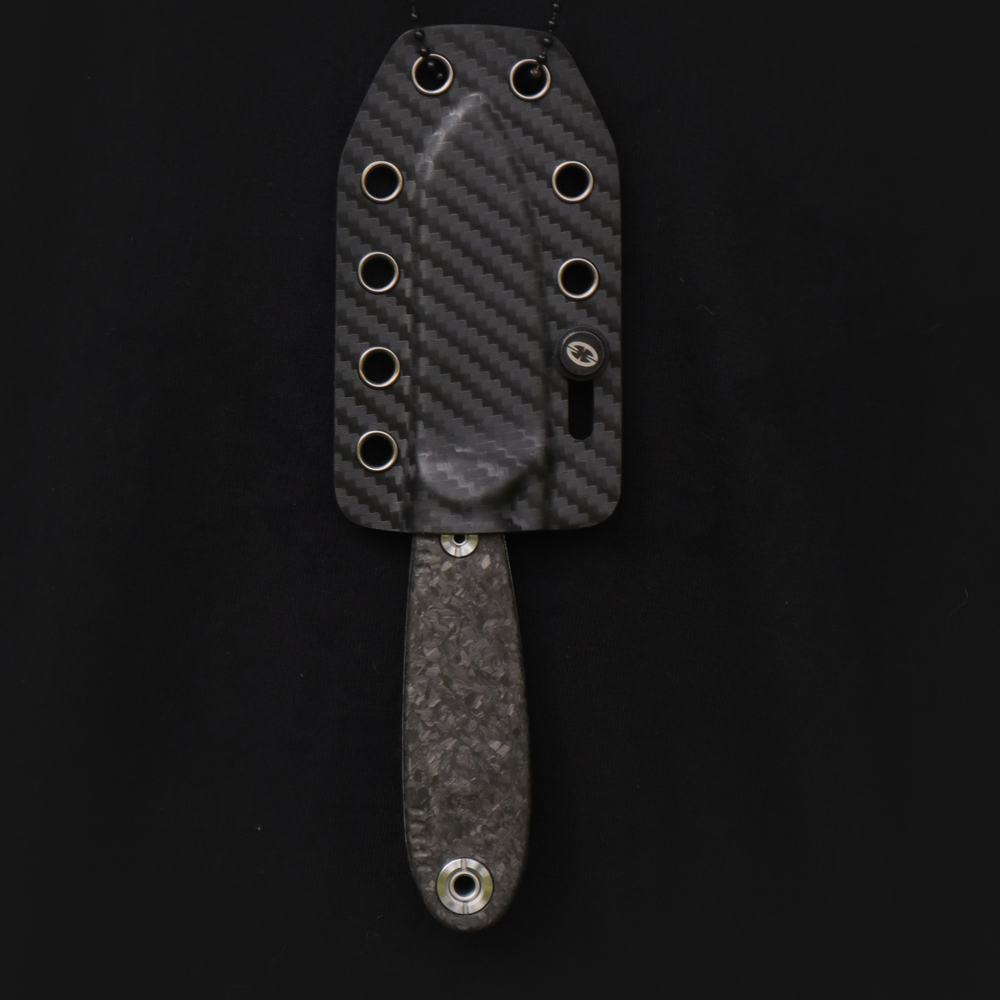 NessMuk²-CFDM | HQ NECK & EDC FIXED BLADE KNIFE FOR COLLECTION | Damascus （430/431 S.Steel）& VG10 Core