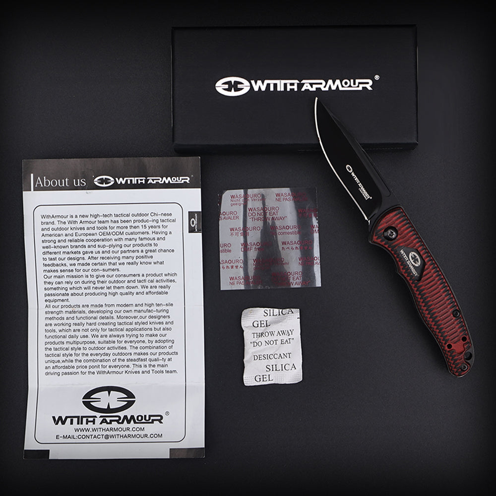 WA-095RG-Coral -  3.5 inch pocket knife