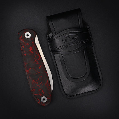 FoldMuk²F-CFBR | HQ EDC SLIP-JOINT FOLDING NECK KNIFE | VG10