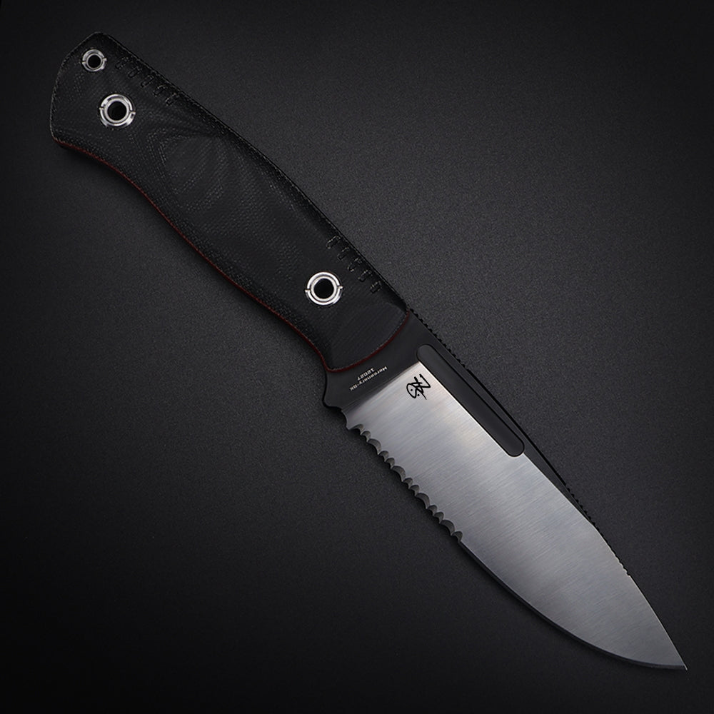 Mercenary-BK| HEAVY DUTY FIXED BLADE TACTIAL KNIFE | 12C27 Steel