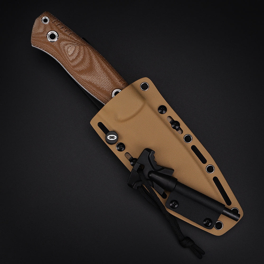 Mercenary-TN| HEAVY DUTY FIXED BLADE OUTDOOR KNIFE | 12C27 Steel