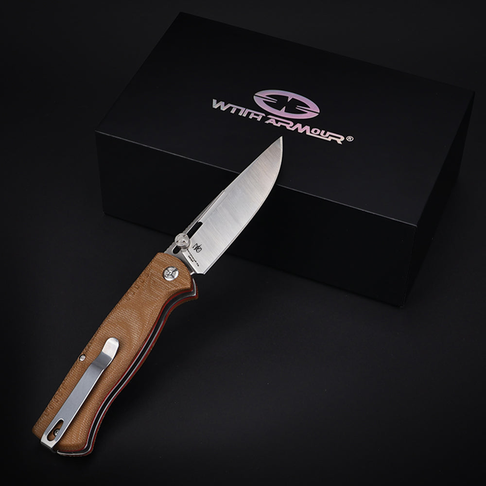 MercenaryF-TN | HEAVY DUTY SLIP-JOINT & PIN-LOCK FOLDING OUTDOOR KNIFE | 12C27 Steel