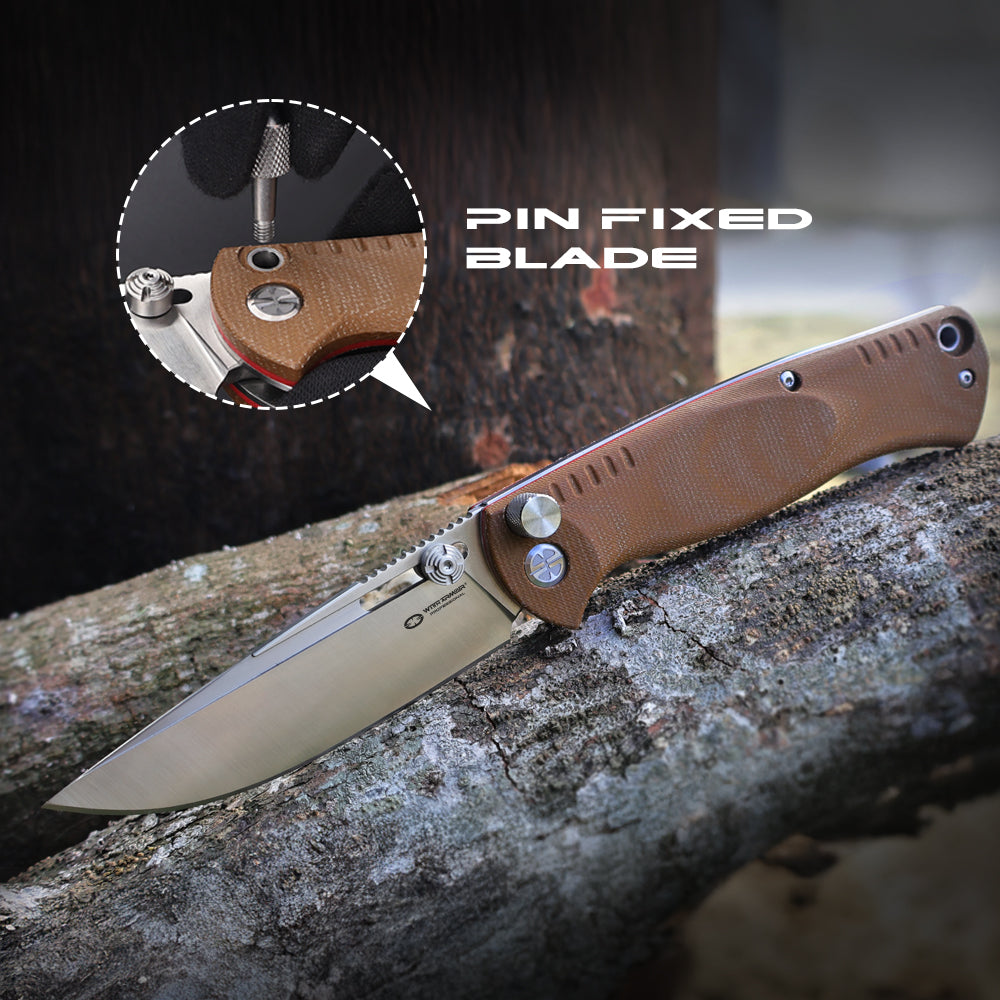 MercenaryF-TN | HEAVY DUTY SLIP-JOINT & PIN-LOCK FOLDING OUTDOOR KNIFE | 12C27 Steel