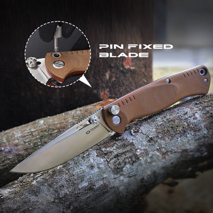 MercenaryF-TN | HEAVY DUTY SLIP-JOINT & PIN-LOCK FOLDING OUTDOOR KNIFE | 12C27 Steel