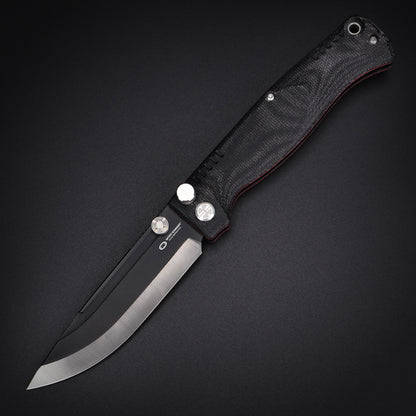 WoodlandsF-BG| HEAVY DUTY TACTICAL SLIP-JOINT & PIN-LOCK FOLDING KNIFE | VG10 | Scandi Grinding