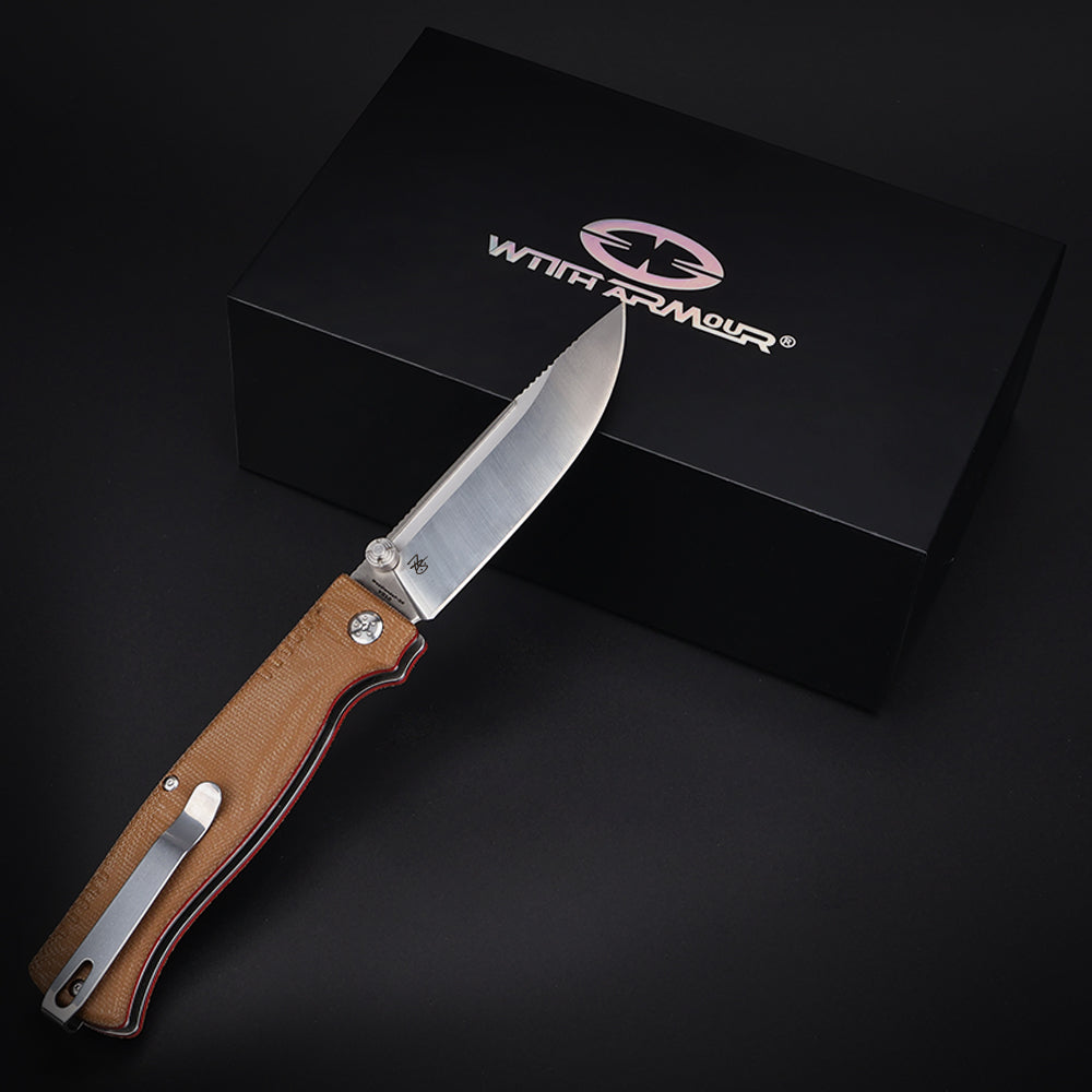 WoodlandsF-BR| HEAVY DUTY OUTDOOR SLIP-JOINT & PIN-LOCK FOLDING KNIFE | VG10