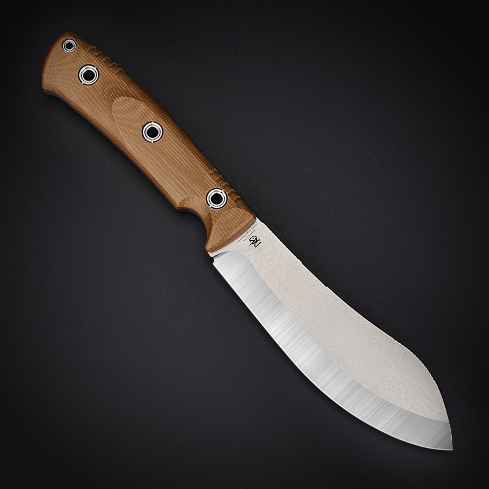 BigMuk-TN | HEAVY DUTY MIN MACHETE & FIXED BLADE OUTDOOR KNIFE | 1095 High Carbon Steel | Scandi Grinding