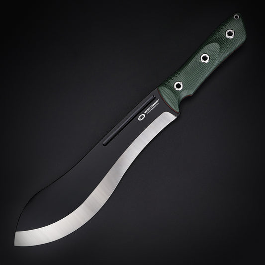 Beluga-SGN | HEAVY DUTY SMALL MACHETE & FIXED BLADE TACTICAL KNIFE | 1095 High Carbon Steel | Scandi Grinding