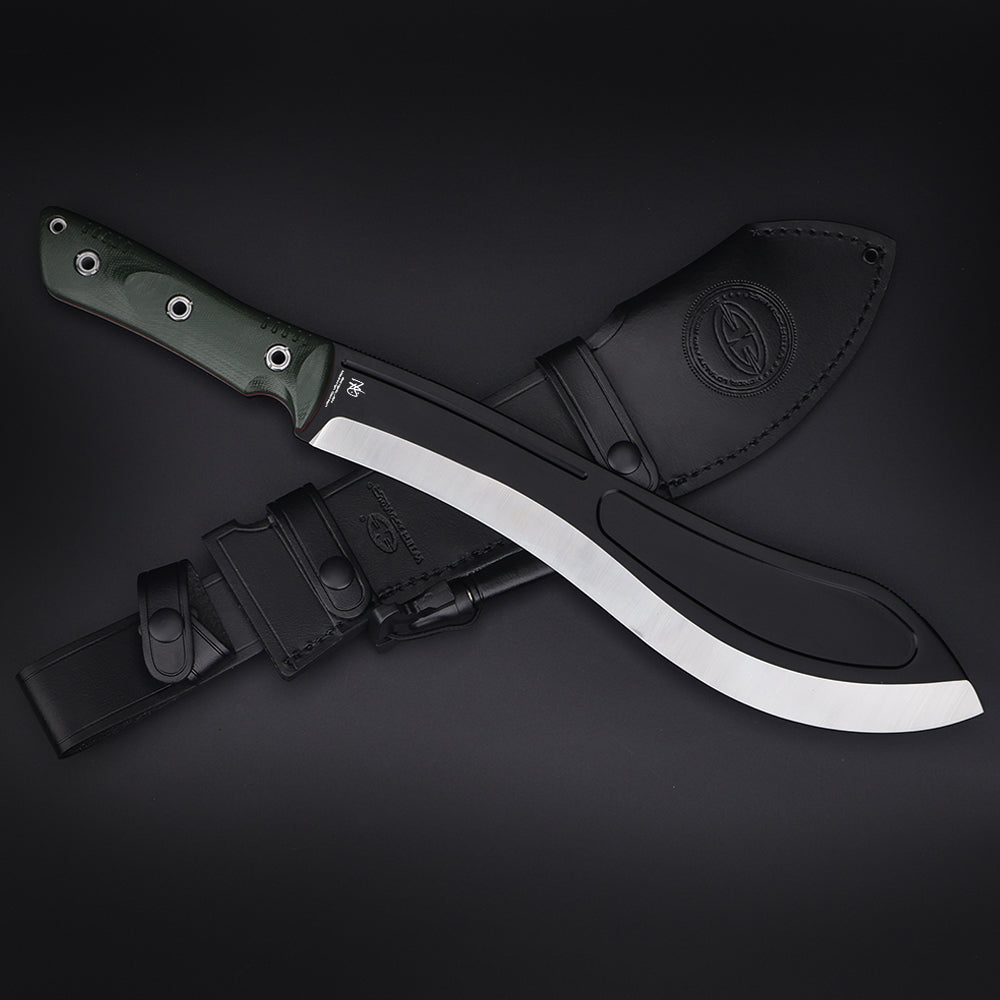 Beluga-LGN | HEAVY DUTY LARGE TACTICAL MACHETE | 1095 High Carbon Steel | Scandi Grinding