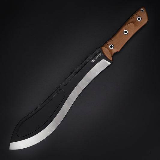 Beluga-LTN | HEAVY DUTY LARGE OUTDOOR MACHETE | 1095 High Carbon Steel | Scandi Grinding