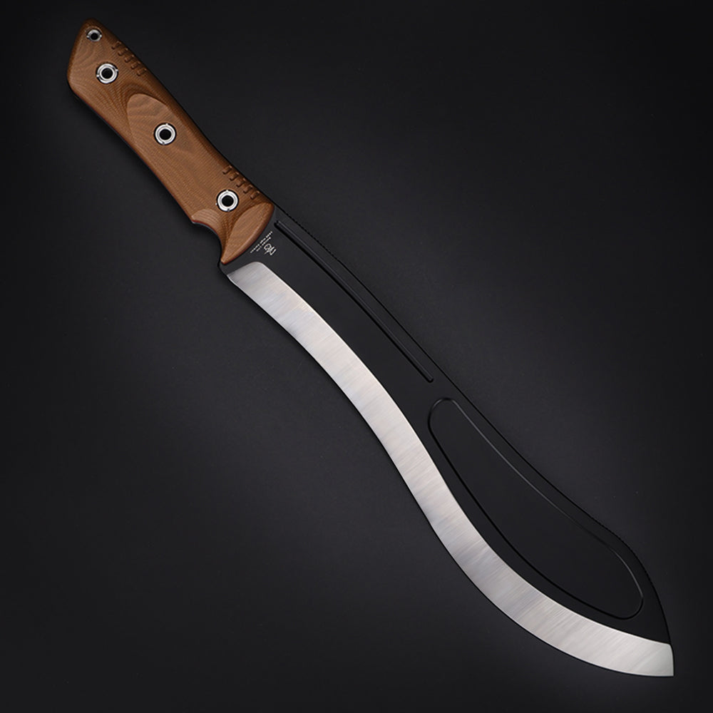 Beluga-LTN | HEAVY DUTY LARGE OUTDOOR MACHETE | 1095 High Carbon Steel | Scandi Grinding