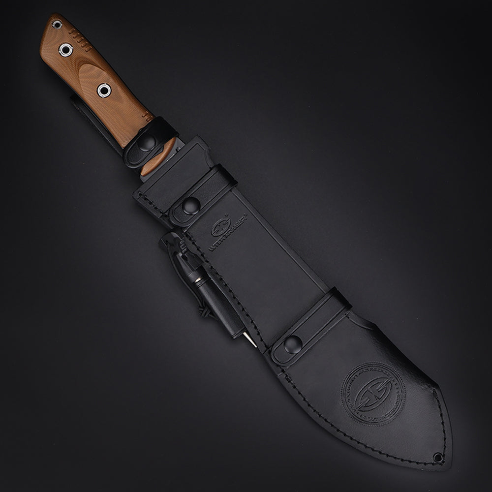 Beluga-LTN | HEAVY DUTY LARGE OUTDOOR MACHETE | 1095 High Carbon Steel | Scandi Grinding