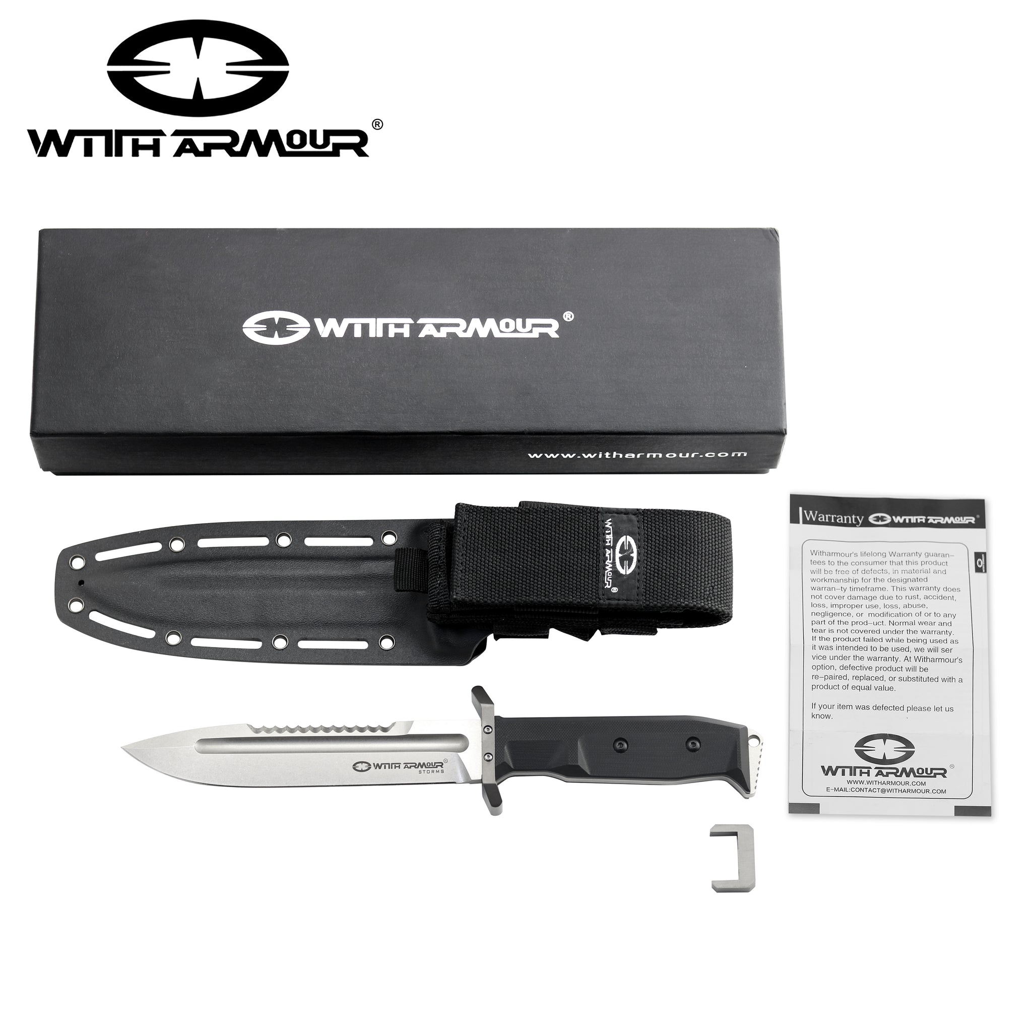 Expendable (WA099BKD2) 12 inch Fixed Blade Knife WithArmour Witharmour