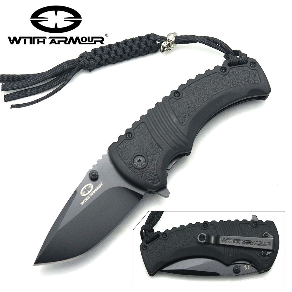 WA-007BK-Black B - 4.75 inch pocket knife