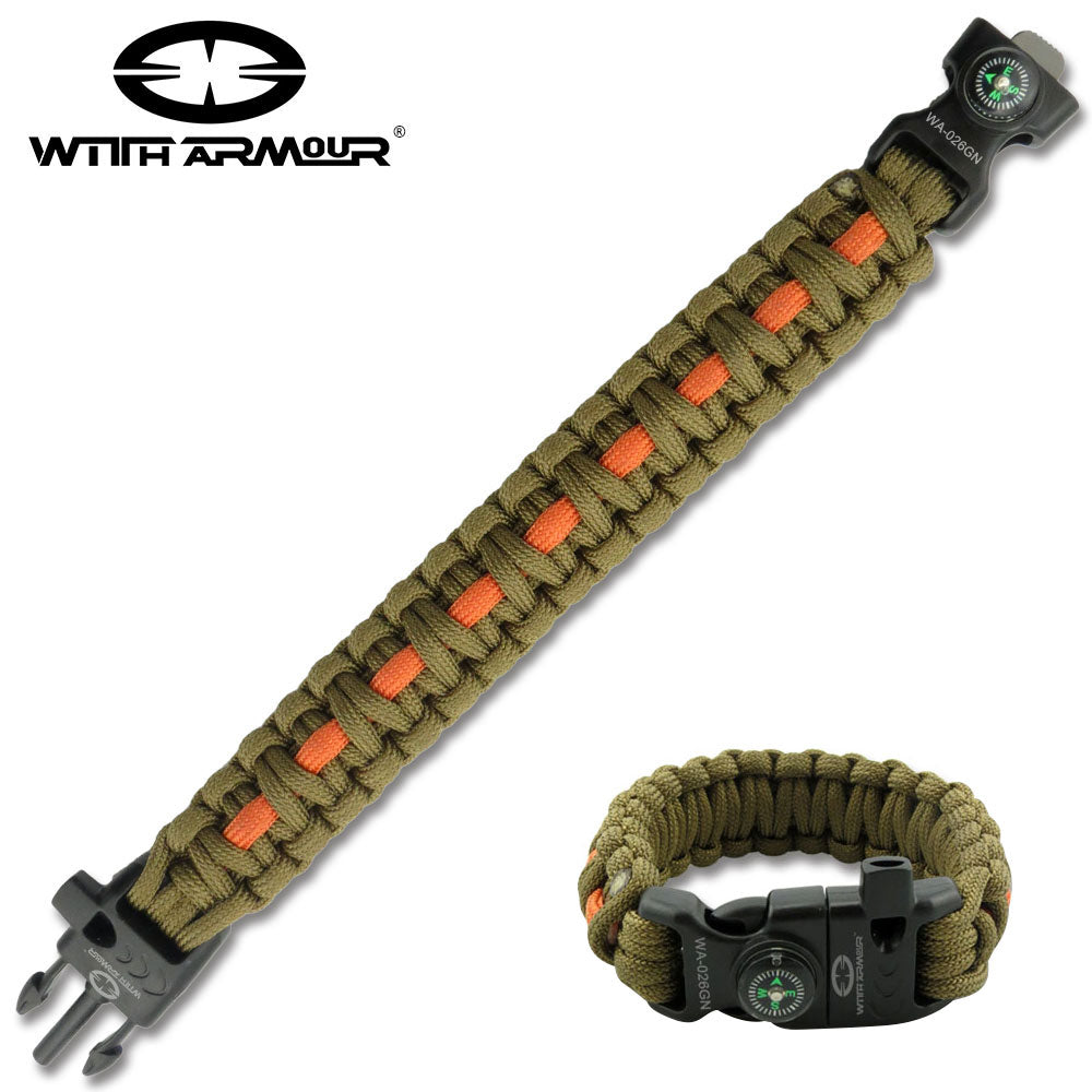 WA-026GN-Paracord Bracelet - Accesorises